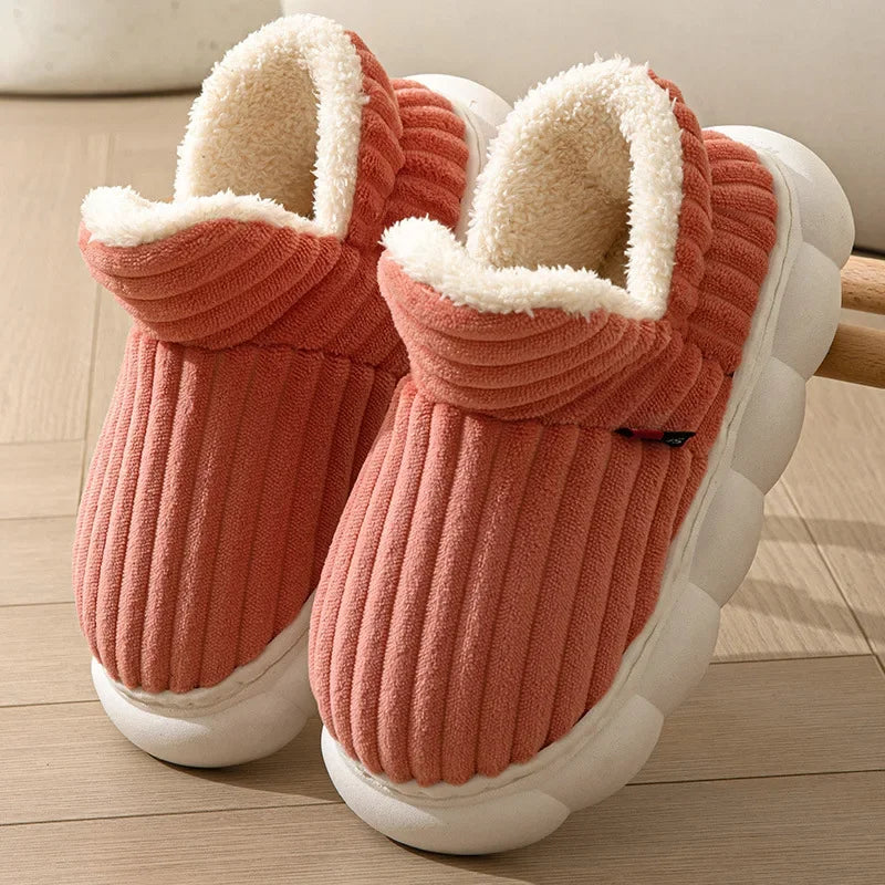 Pantuflas de algodón para otoño e invierno: suela acolchada, cálidas y cómodas, ideales para uso en casa - Kumo Rose™