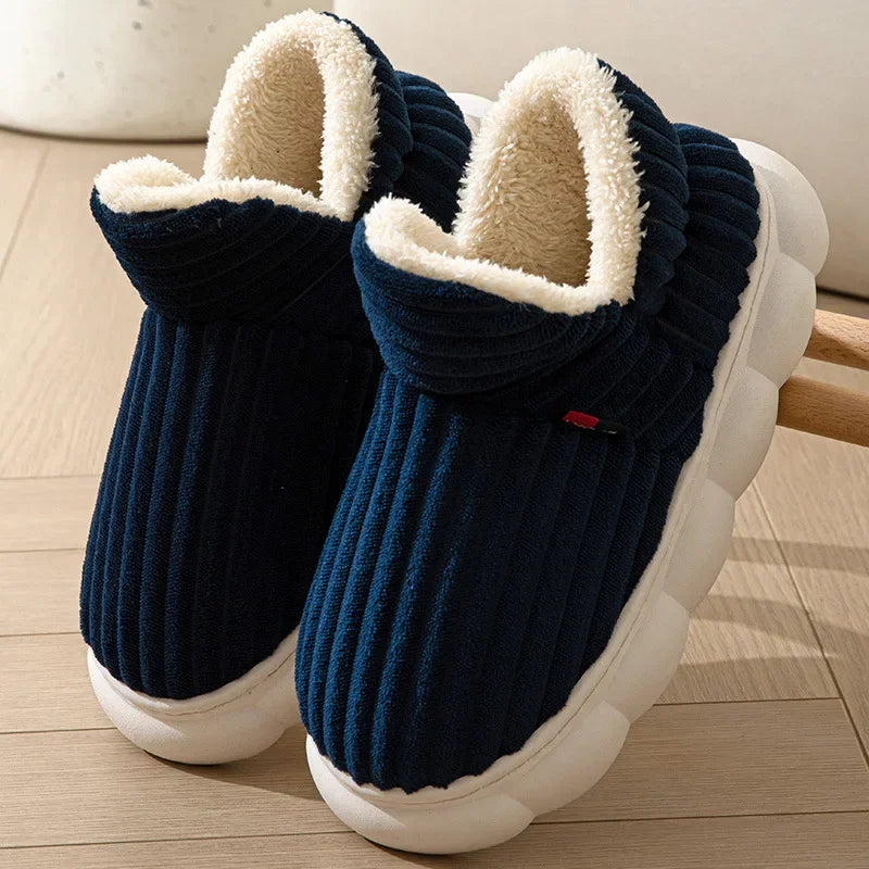 Pantuflas de algodón para otoño e invierno: suela acolchada, cálidas y cómodas, ideales para uso en casa - Kumo Rose™