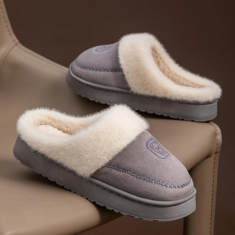 Pantuflas de mujer: suaves, cálidas y antideslizantes, con suela gruesa y diseño elegante. Perfectas para interior y exterior - Kumo Rose™