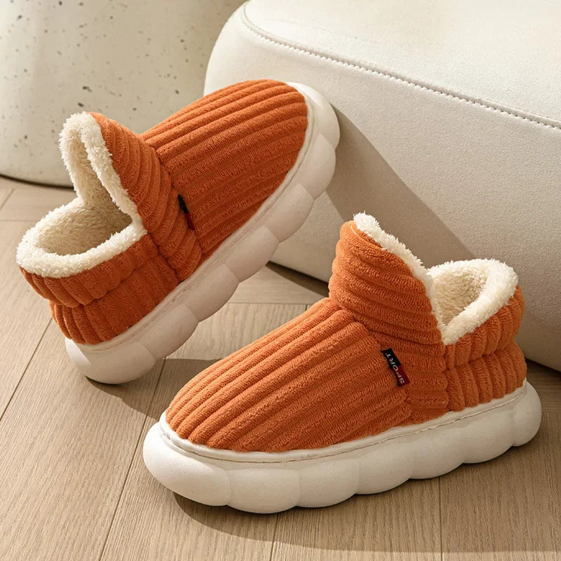Pantuflas de algodón para otoño e invierno: suela acolchada, cálidas y cómodas, ideales para uso en casa - Kumo Rose™