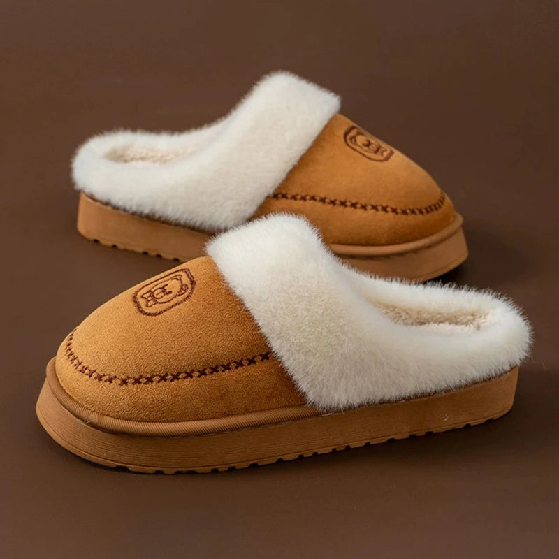 Pantuflas de mujer: suaves, cálidas y antideslizantes, con suela gruesa y diseño elegante. Perfectas para interior y exterior - Kumo Rose™