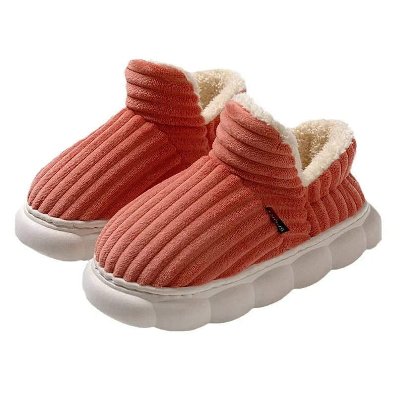 Pantuflas de algodón para otoño e invierno: suela acolchada, cálidas y cómodas, ideales para uso en casa - Kumo Rose™
