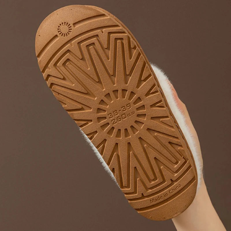 Pantuflas de mujer: suaves, cálidas y antideslizantes, con suela gruesa y diseño elegante. Perfectas para interior y exterior - Kumo Rose™