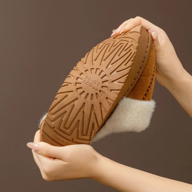 Pantuflas de mujer: suaves, cálidas y antideslizantes, con suela gruesa y diseño elegante. Perfectas para interior y exterior - Kumo Rose™
