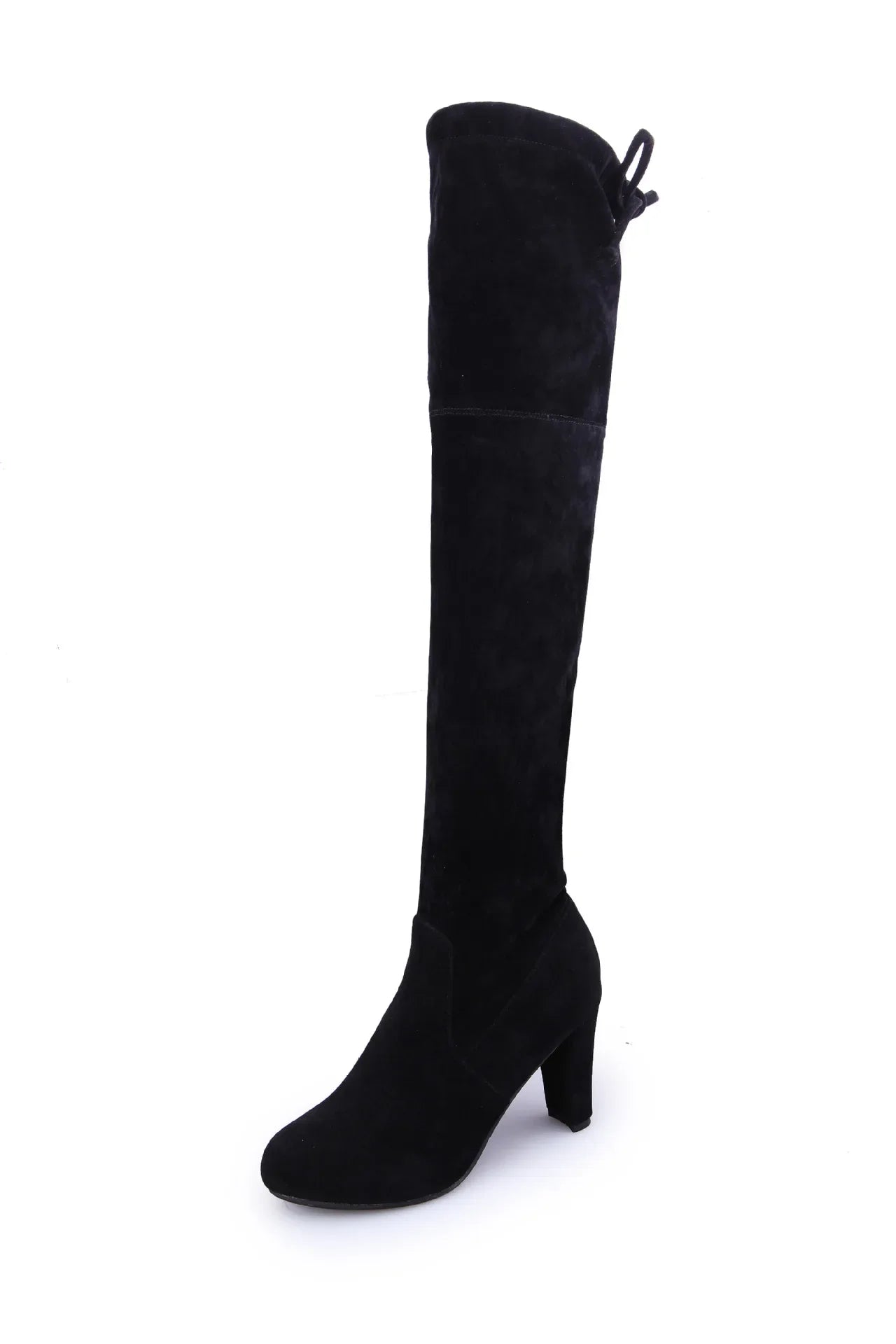 Botas altas sobre la rodilla para mujer: tejido elástico, punta puntiaguda y tacón alto, elegantes para otoño e invierno - Kumo Rose™
