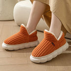 Pantuflas de algodón para otoño e invierno: suela acolchada, cálidas y cómodas, ideales para uso en casa - Kumo Rose™
