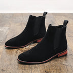 Botines Chelsea de gamuza para hombre: estilo británico, casual y fácil de calzar. Perfectos para el invierno - Kumo Rose™