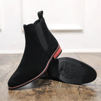 Botines Chelsea de gamuza para hombre: estilo británico, casual y fácil de calzar. Perfectos para el invierno - Kumo Rose™
