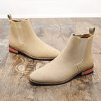 Botines Chelsea de gamuza para hombre: estilo británico, casual y fácil de calzar. Perfectos para el invierno - Kumo Rose™
